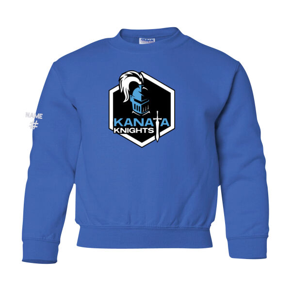Gildan Youth Crest Printed Crewneck Thumbnail